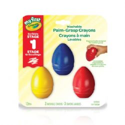 CRAYOLA - 3 CRAYONS DE CIRE RONDE LAVABLES